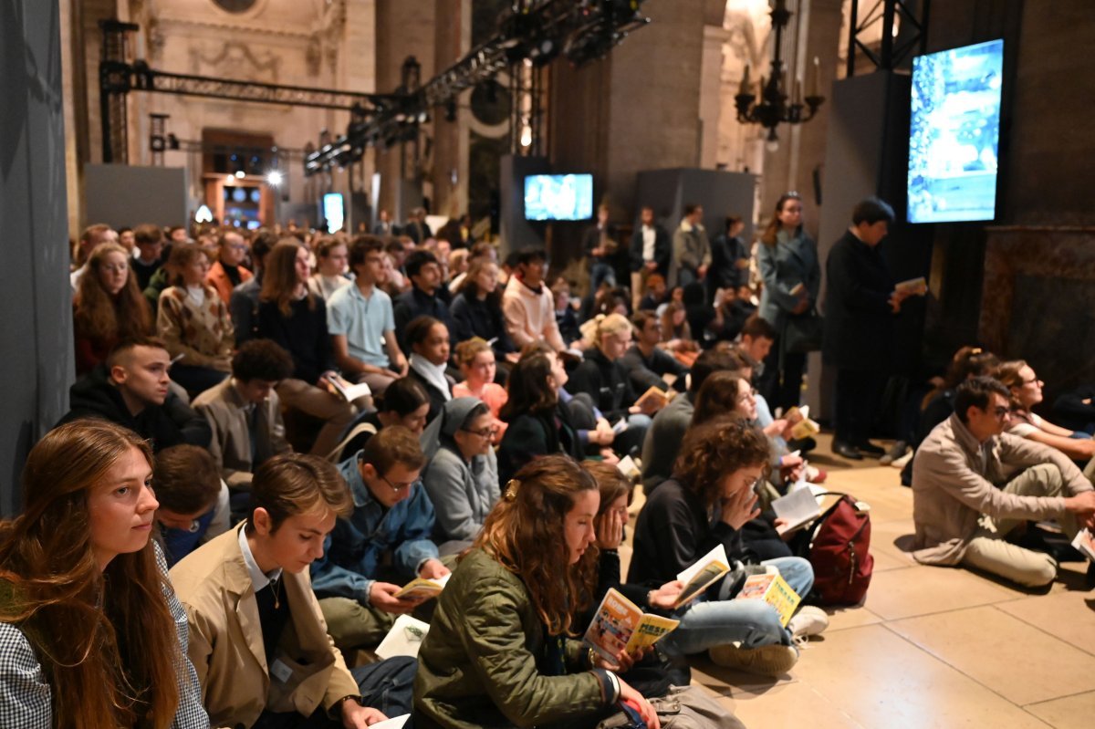 Messe des étudiants d'Île-de-France 2024. © Marie-Christine Bertin / Diocèse de Paris.