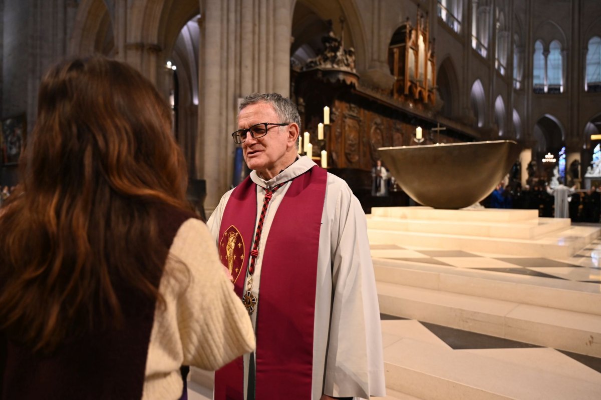 Appel décisif et inscription du nom des catéchumènes 2026 - Célébration du matin. © Marie-Christine Bertin / Diocèse de Paris.