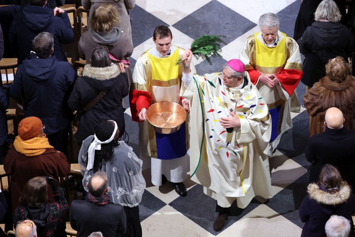 Messe de consécration de l'autel de Notre-Dame de Paris. © Pascal Le Segretain\Getty Images.