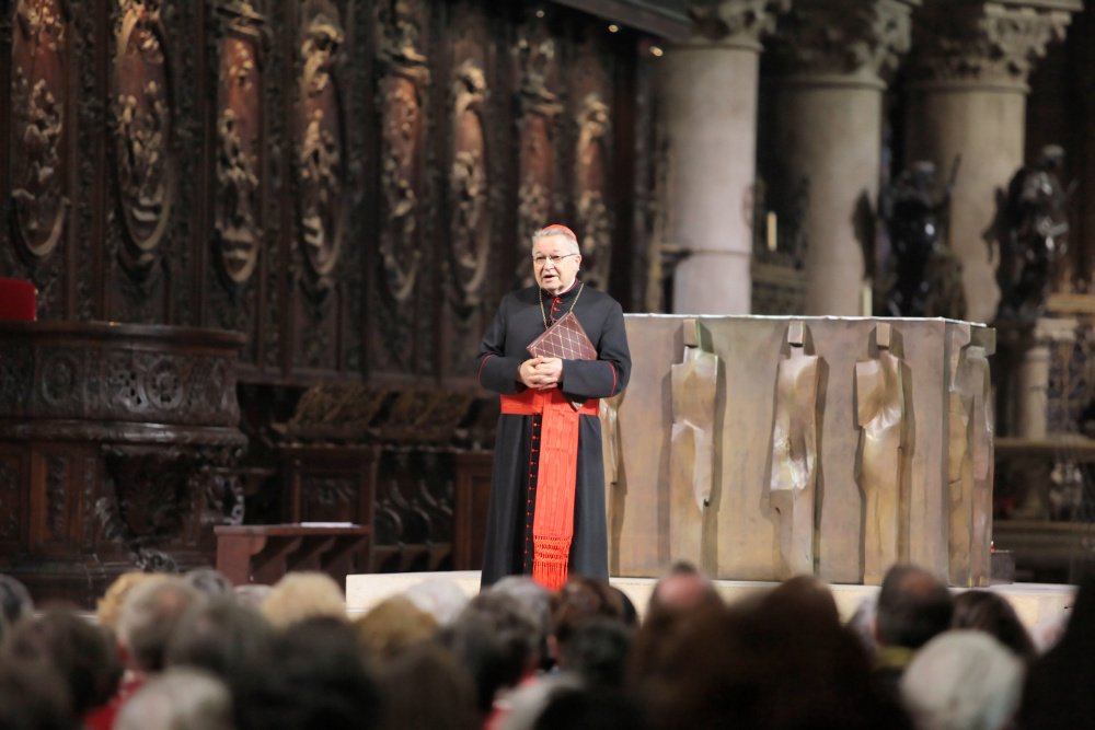 Une introduction du cardinal Vingt-Trois a marqué le début de cette (…). © Yannick Boschat / Diocèse de Paris 