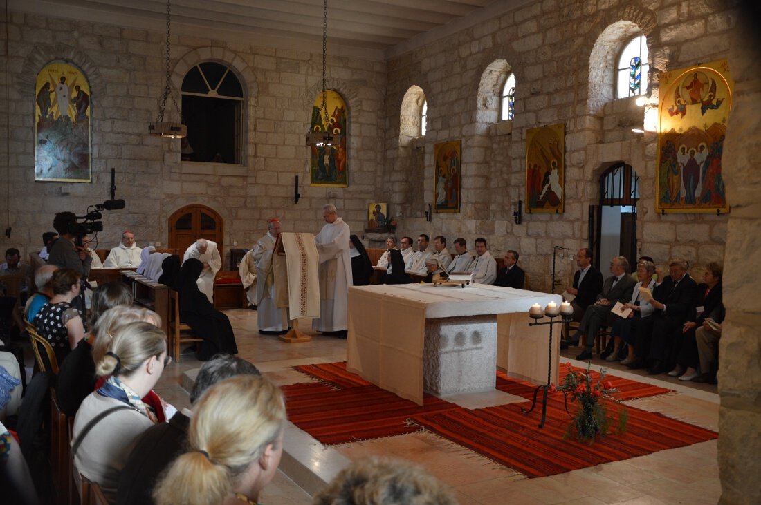 Messe présidée par le Cardinal Ricard au monastère des bénédictines sur le (…). © © Pierre-Louis Lensel / Diocèse de Paris.