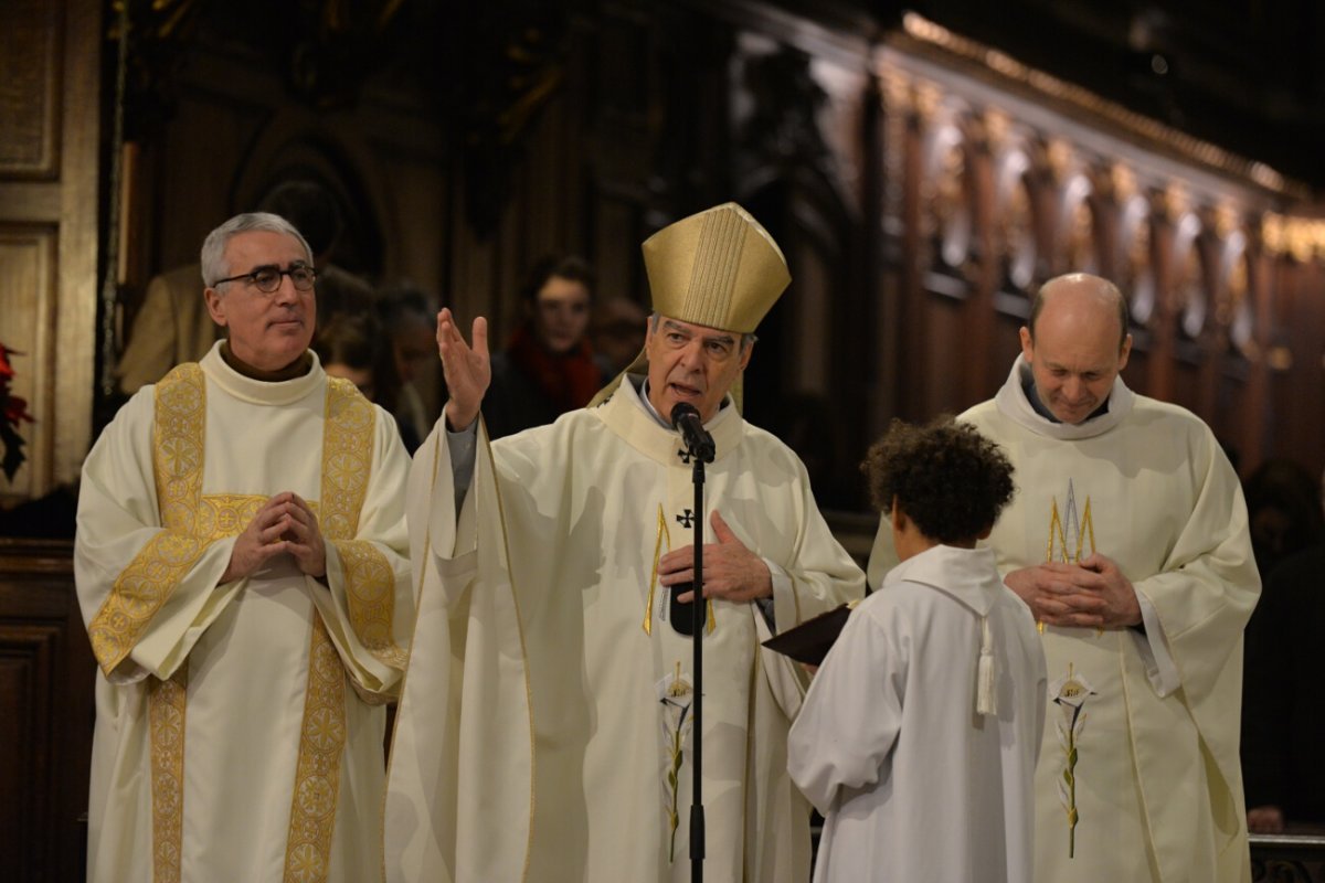 Solennité de Marie Mère de Dieu 2019 à Notre-Dame des Victoires. © Marie-Christine Bertin / Diocèse de Paris.