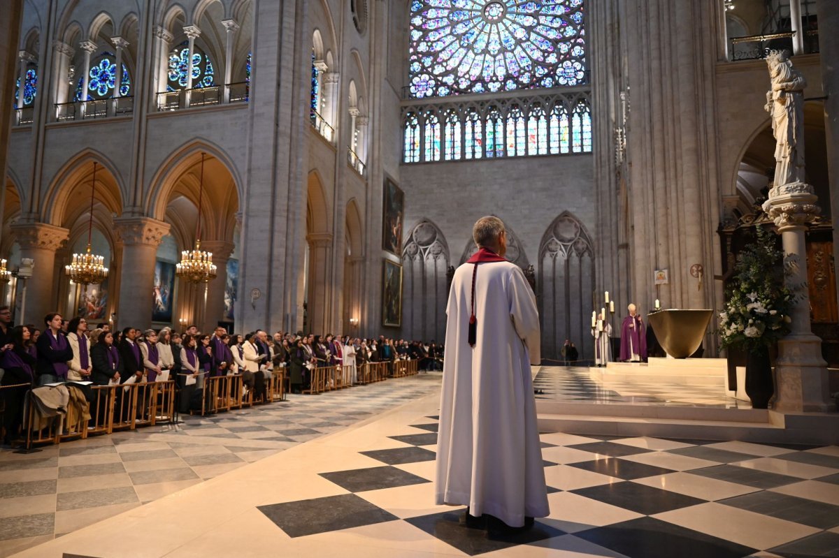 Appel décisif et inscription du nom des catéchumènes 2026 - Célébration du matin. © Marie-Christine Bertin / Diocèse de Paris.