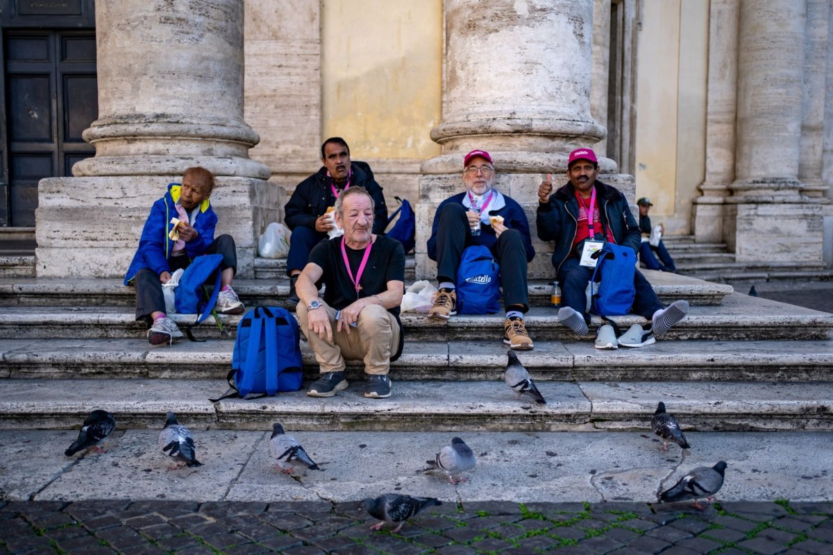 Jubilé des Pauvres à Rome avec Fratello. © Marine Clerc.