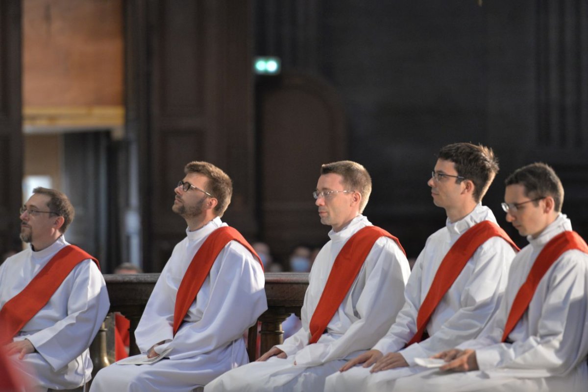 Ordinations sacerdotales 2021 à Saint-Sulpice. © Marie-Christine Bertin / Diocèse de Paris.