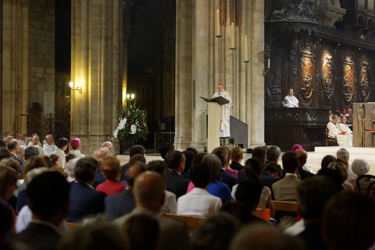 Homélie du cardinal André Vingt-Trois. © Yannick Boschat / Diocèse de Paris.