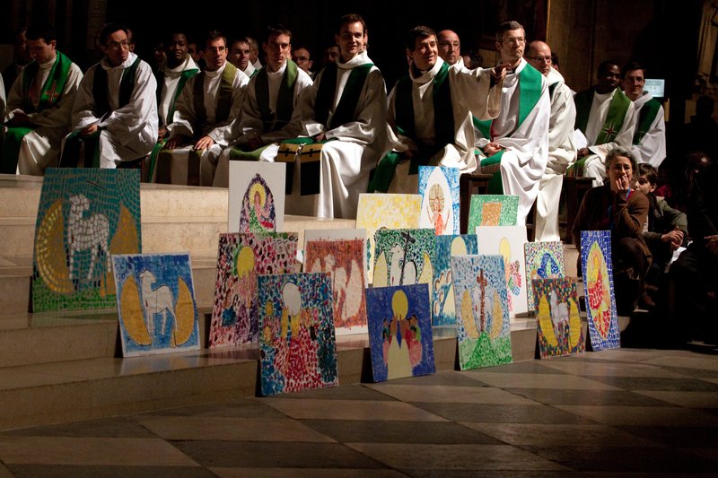 Rassemblement des sixièmes. Notre-Dame de Paris 