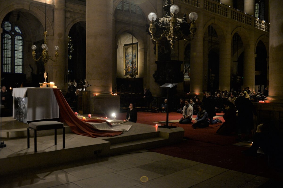 Soirée sainte Geneviève à Saint-Étienne du Mont (5e). © Marie Christine Bertin / Diocèse de Paris.