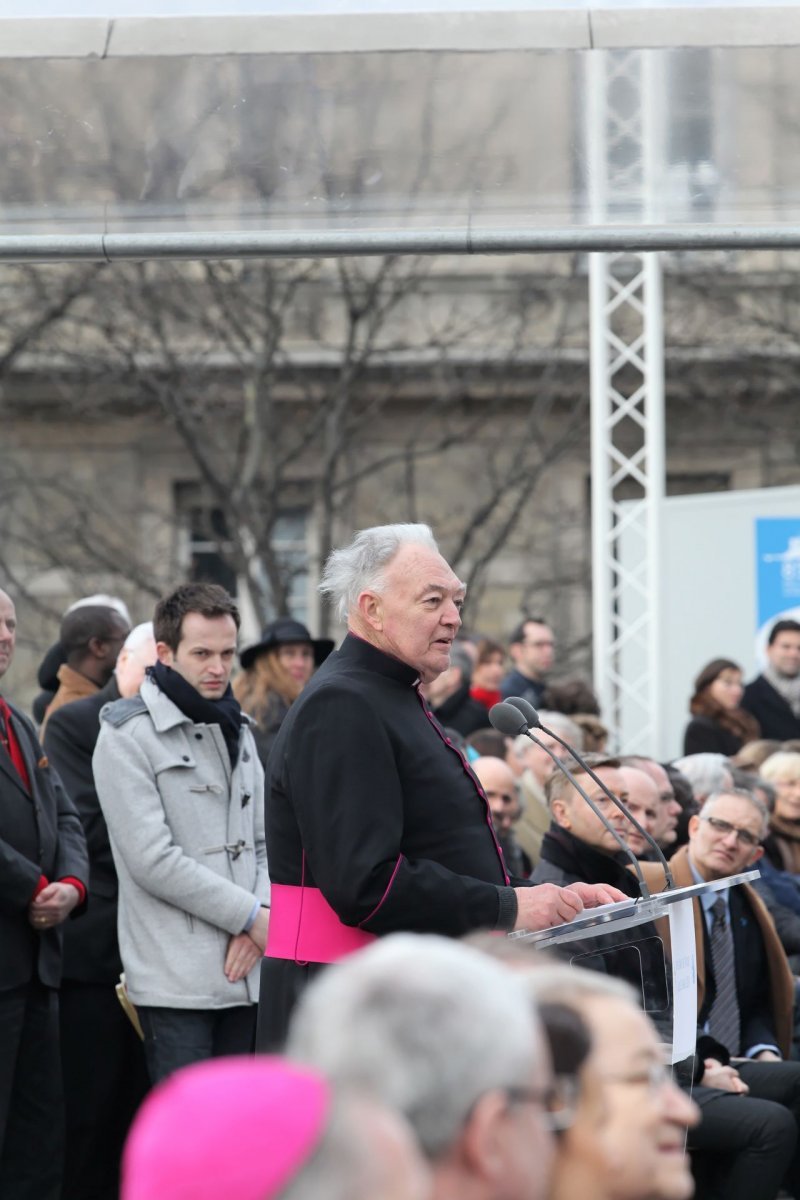 Premières sonneries des nouvelles cloches de Notre-Dame de Paris. © Yannick Boschat / Diocèse de Paris.