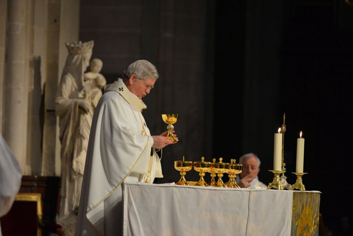 Jeudi saint 2023 à Saint-Germain l'Auxerrois. © Marie-Christine Bertin / Diocèse de Paris.