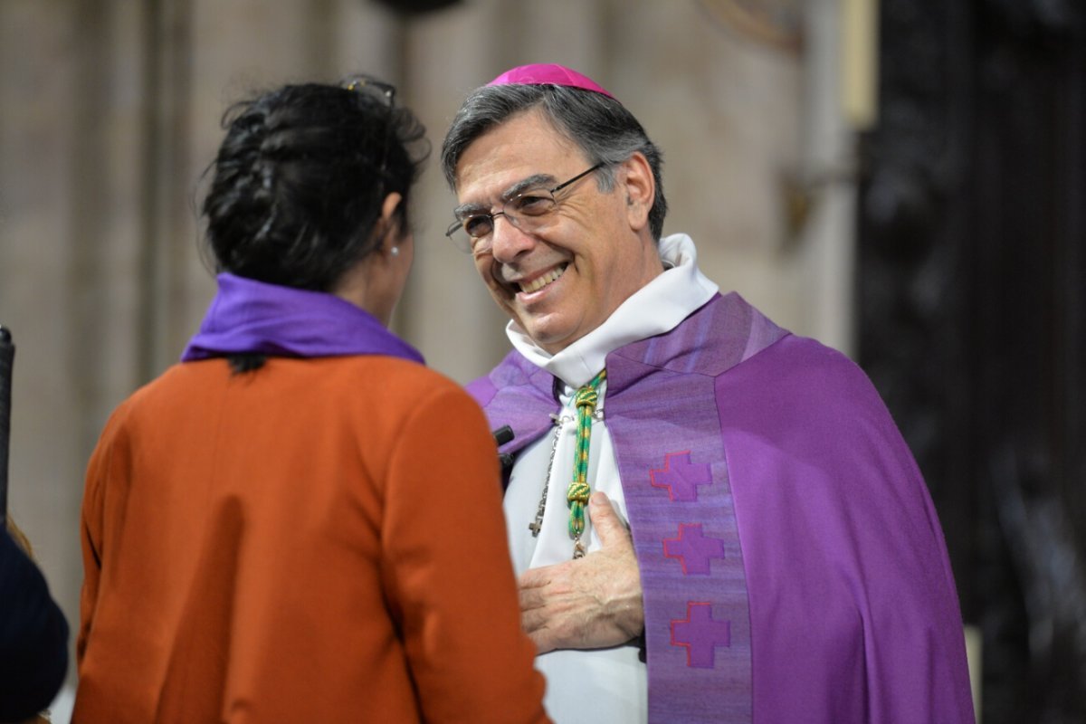 Appel décisif des catéchumènes, célébration de 15h. © Marie-Christine Bertin / Diocèse de Paris.