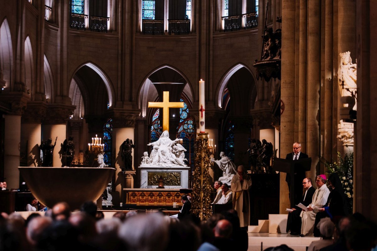 Célébration œcuménique du mystère de Pâques 2025. © Anh de France.