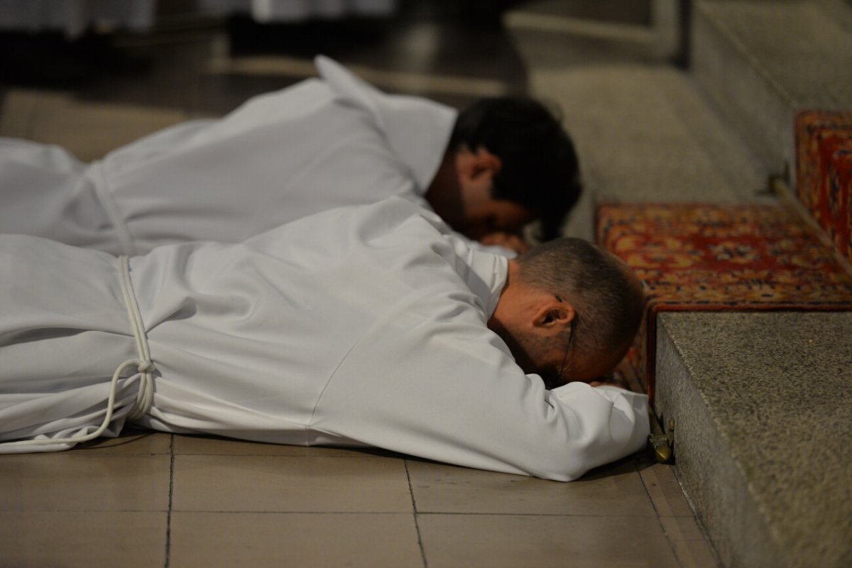 Ordinations diaconales en vue du sacerdoce 2020 à Saint-Michel (18e). © Ordinations diaconales en vue du sacerdoce 2020 à Saint-Jean de Montmartre (18e).