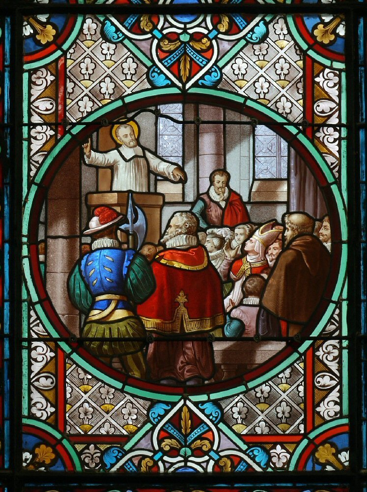 Saint François de Sales prêchant. © C. D. A. S. / Diocèse de Paris.