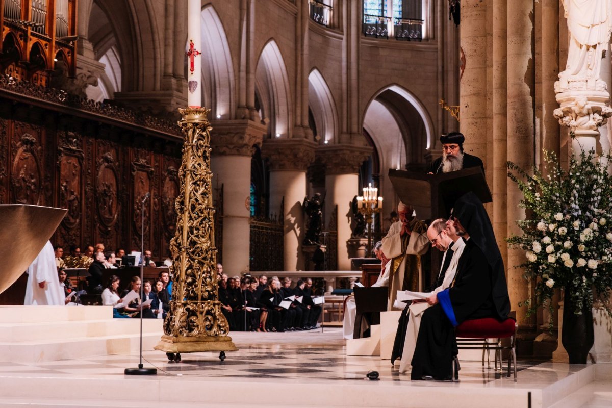 Célébration œcuménique du mystère de Pâques 2025. © Anh de France.