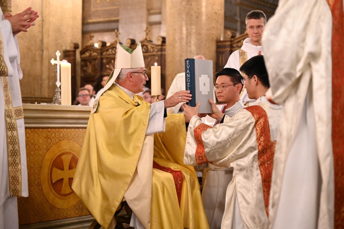 Ordination diaconale en vue du sacerdoce du 11 octobre 2025. © Marie-Christine Bertin / Diocese de Paris.