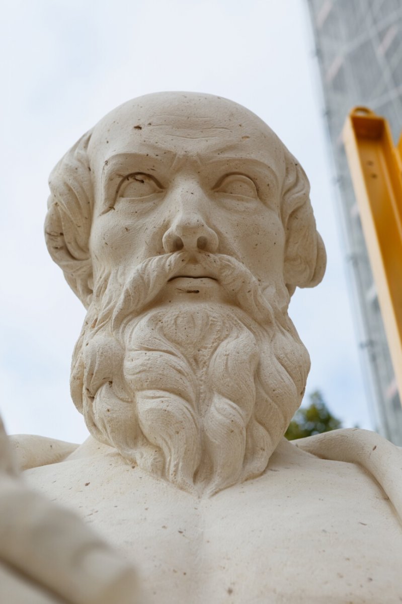 Détail de saint Jérôme. © Yannick Boschat / Diocèse de Paris.