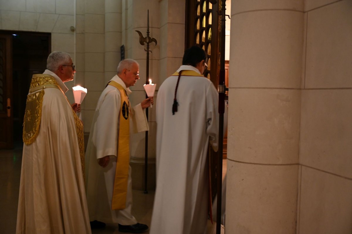 Vigiles de la fête du Christ-Roi au Sacré-Cœur de Montmartre. © Marie-Christine Bertin / Diocèse de Paris.