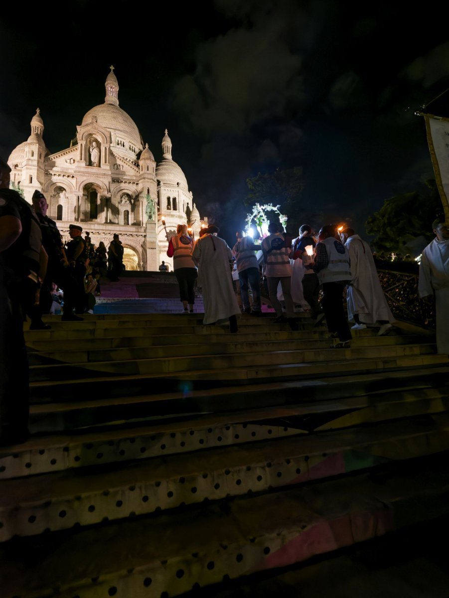 Procession de l'Assomption du Sacré-Cœur de Montmartre 2024. © Yannick Boschat / Diocèse de Paris.