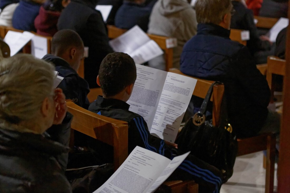 Liturgie de la Parole. © Yannick Boschat / Diocèse de Paris.