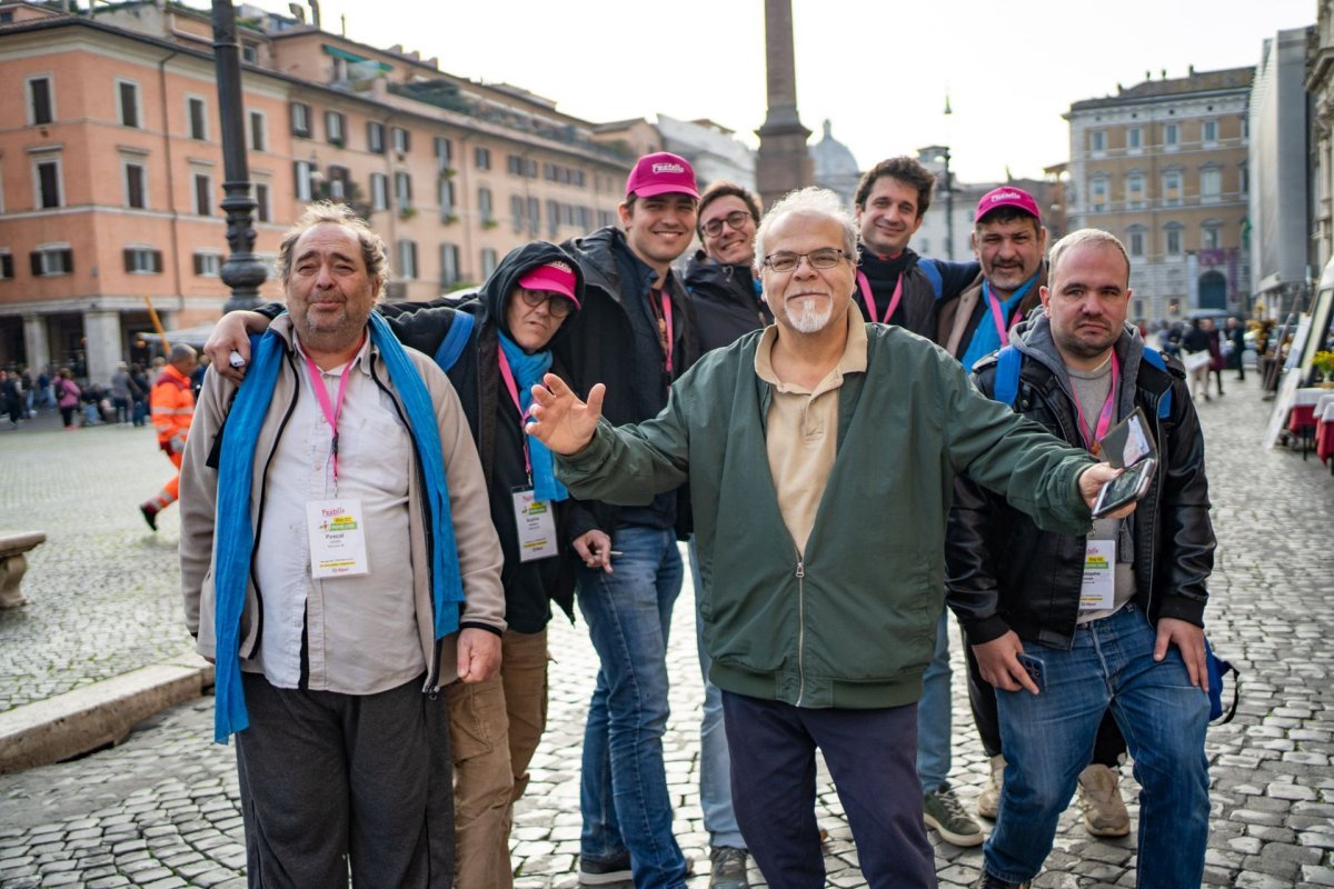Jubilé des Pauvres à Rome avec Fratello. © Marine Clerc.