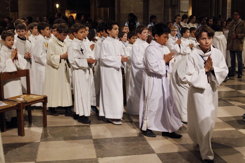 Procession à Notre-Dame de Paris. © D.R.