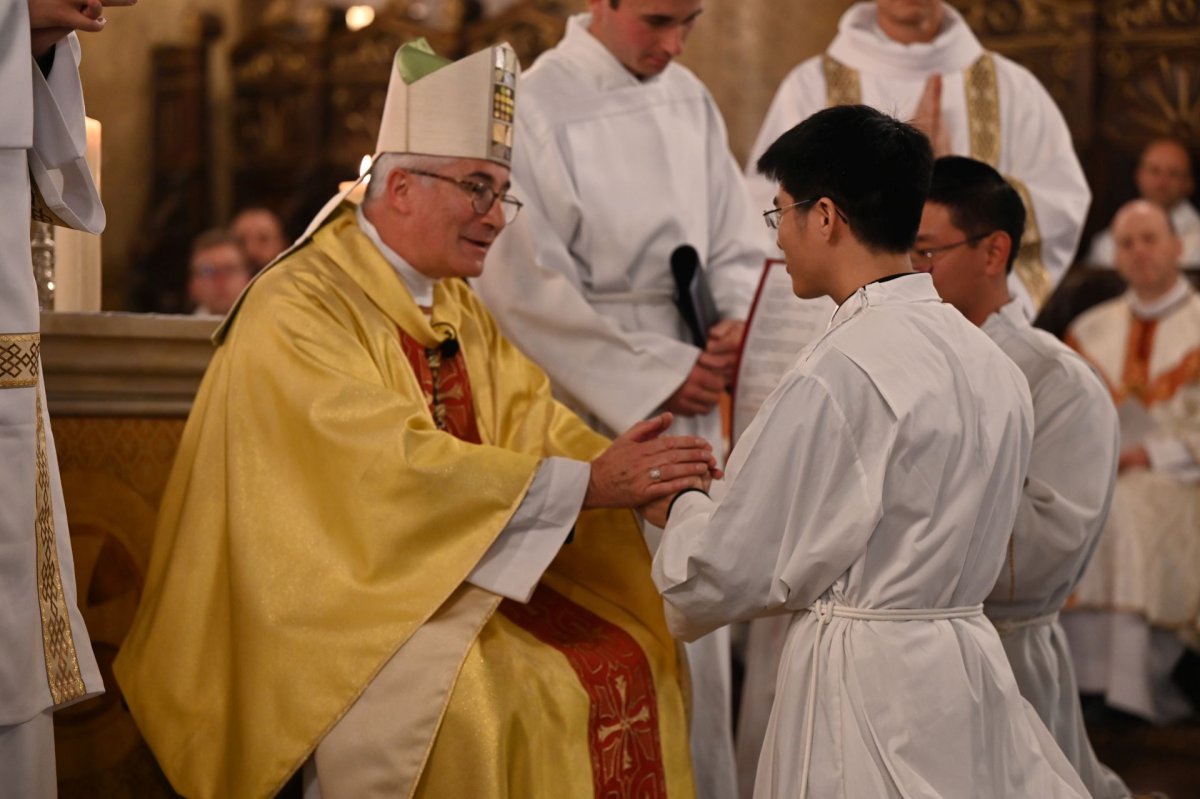 Ordination diaconale en vue du sacerdoce du 11 octobre 2025. © Marie-Christine Bertin / Diocese de Paris.