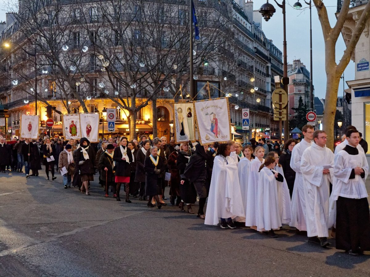 Ouverture de l'année diocésaine des 1600 ans de sainte Geneviève. © Yannick Boschat / Diocèse de Paris.