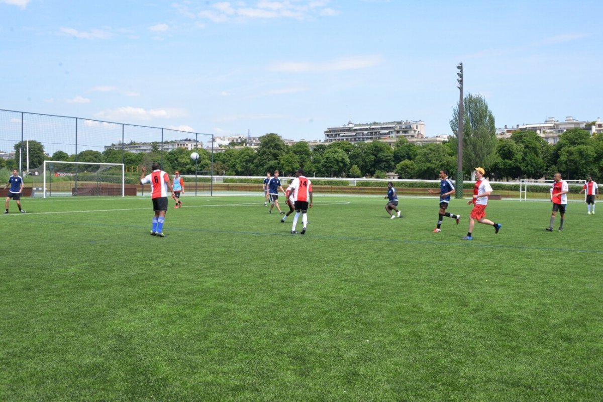 Tournoi de football. © Marie-Christine Bertin / Diocèse de Paris.