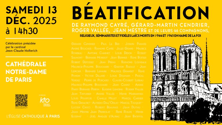 Messe de béatification de Raymond Cayré, Gérard-Martin Cendrier, Roger Vallée, Jean Mestre et de leurs 46 compagnons