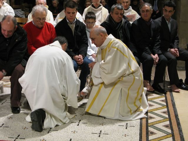 Jeudi Saint à Notre-Dame d'Auteuil. 