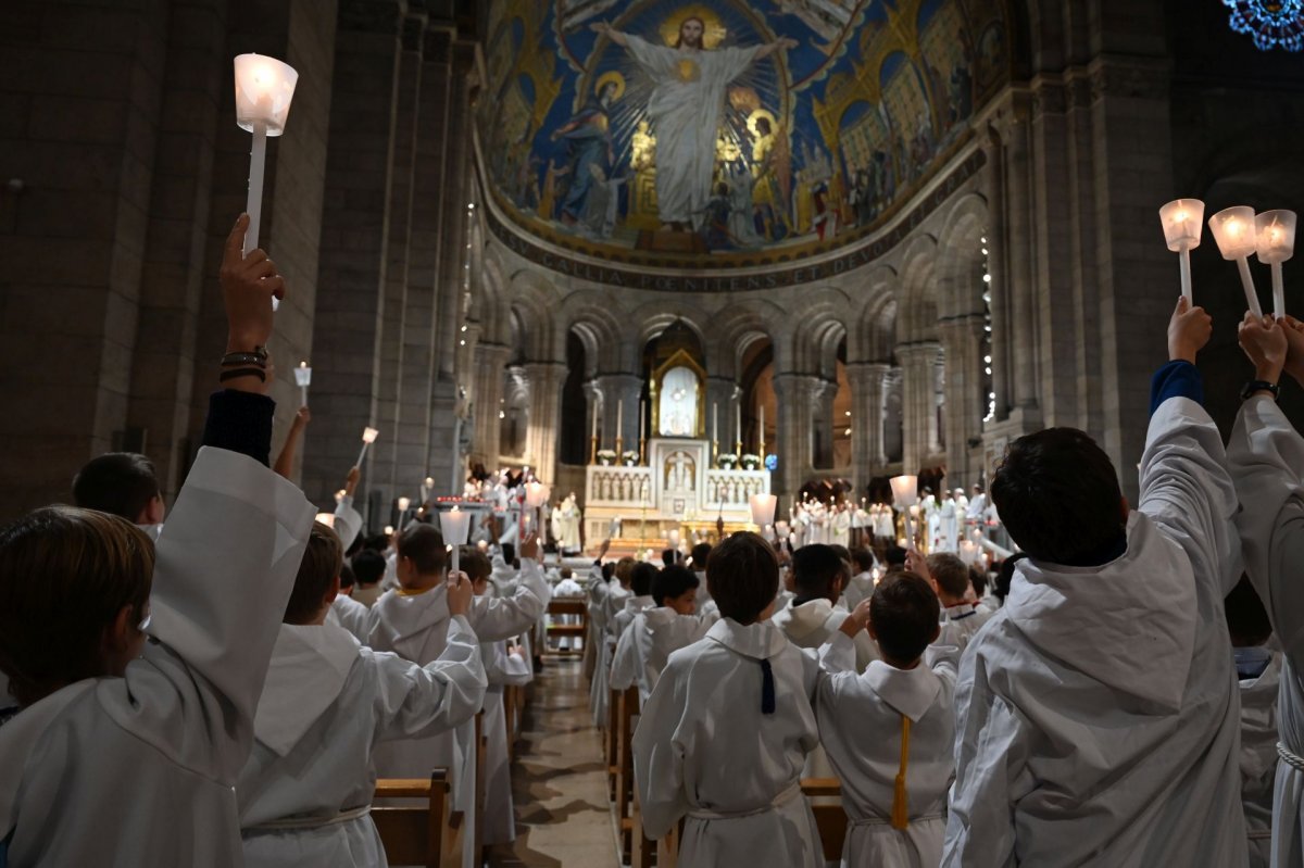 Rassemblement des jeunes au service de la liturgie 2023. © Marie-Christine Bertin / Diocèse de Paris.