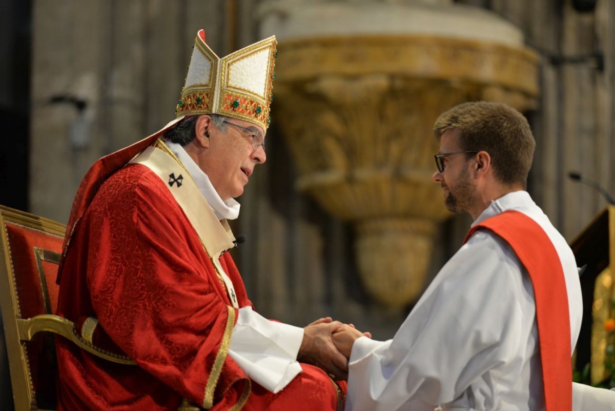 Ordinations sacerdotales 2021 à Saint-Sulpice. © Marie-Christine Bertin / Diocèse de Paris.