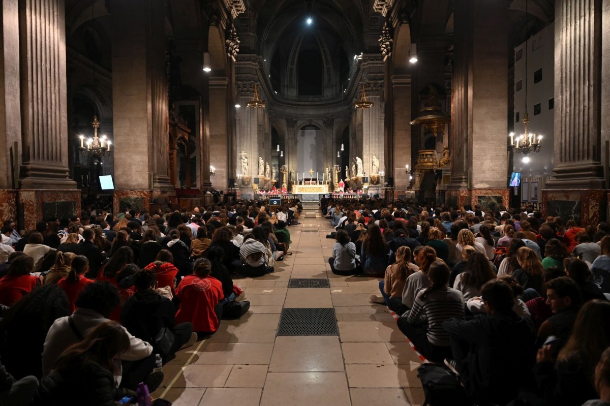 Messe des étudiants d'Île-de-France 2023. © Marie-Christine Bertin / Diocèse de Paris.