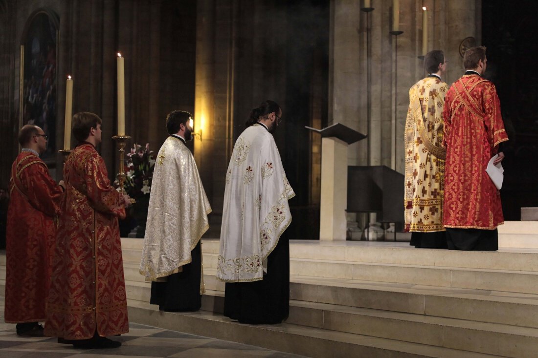 Vêpres orthodoxes à Notre-Dame de Paris. © Yannick Boschat / Diocèse de Paris.