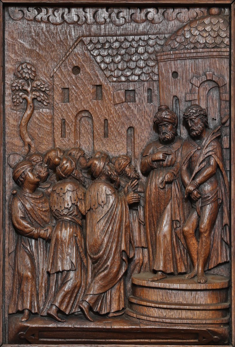 Jésus comparé à Barrabas, bas-relief provenant de l'abbaye Saint-Vaast (…). © CDAS.