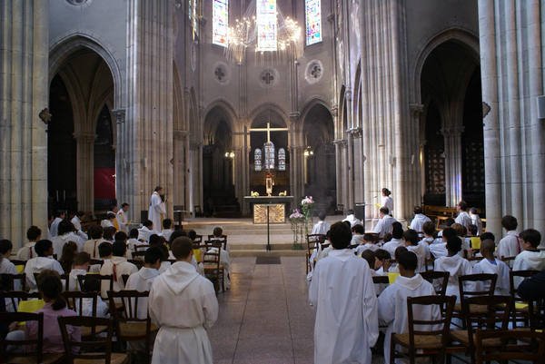 Rassemblement des servants de messe, Immaculée Conception. 