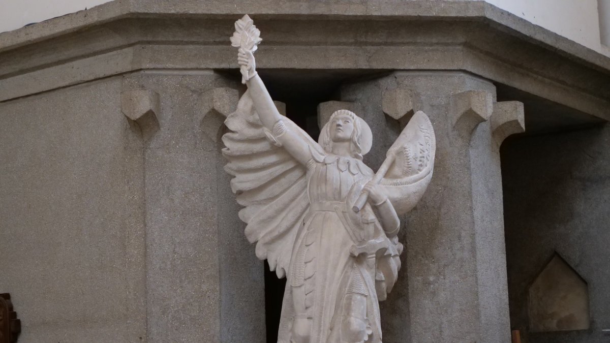 Sainte Jeanne d'Arc “ange de la paix”. © Étienne Castelein.