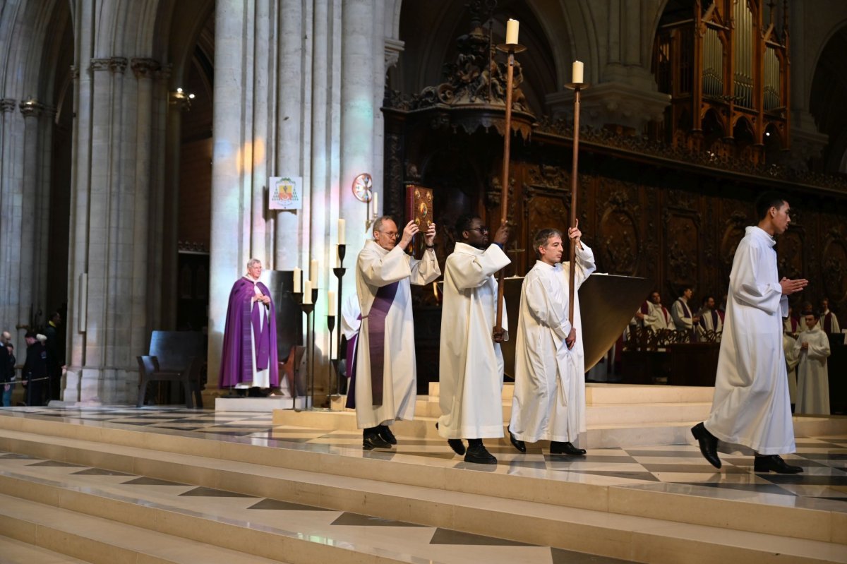 Appel décisif et inscription du nom des catéchumènes 2026 - Célébration de (…). © Marie-Christine Bertin / Diocèse de Paris.