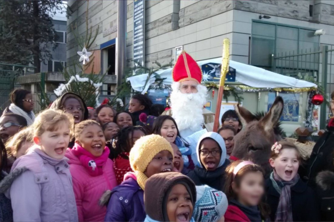 Fête de la Saint-Nicolas à Sainte-Claire d'Assise (19e). © D. R..