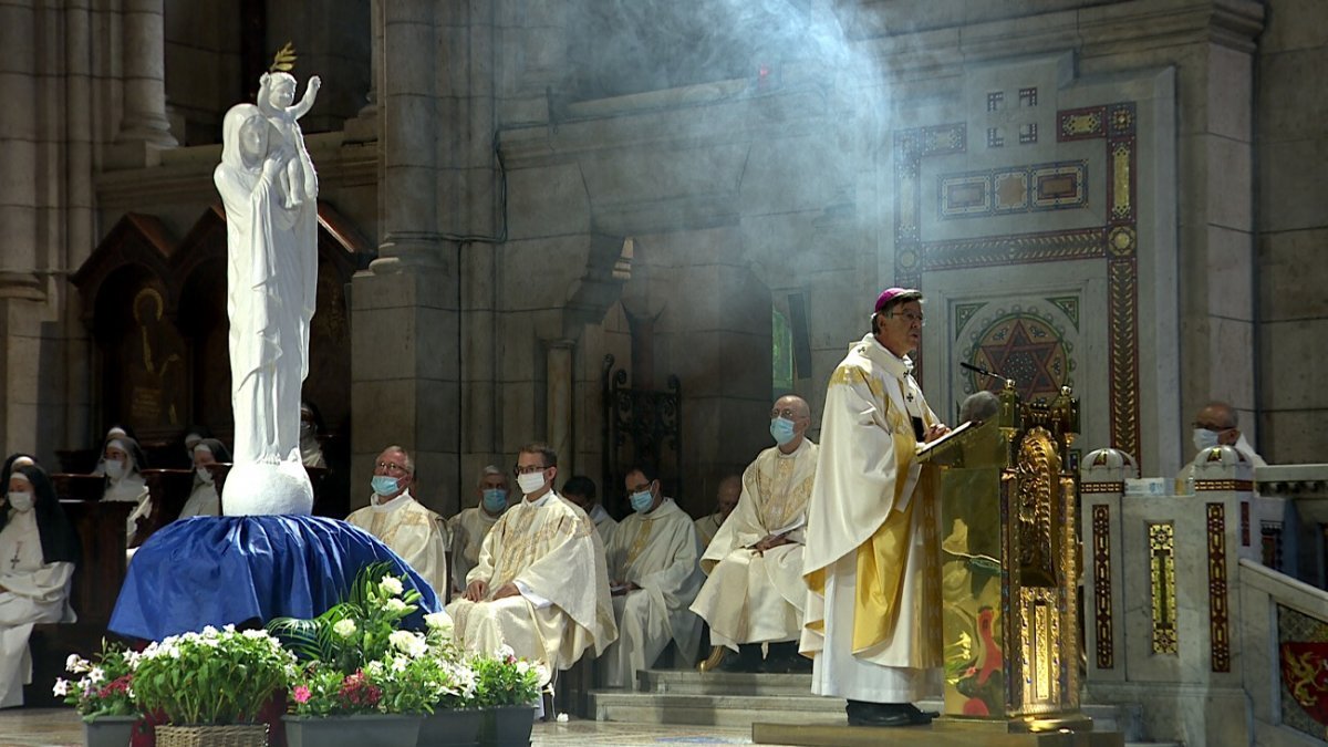 Messe de l'Assomption au Sacré-Cœur de Montmartre. © M de Marie.