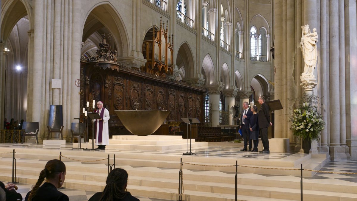 Conférence de carême de Notre-Dame de Paris : “La Femme de l'Apocalypse,. © Yannick Boschat / Diocèse de Paris.