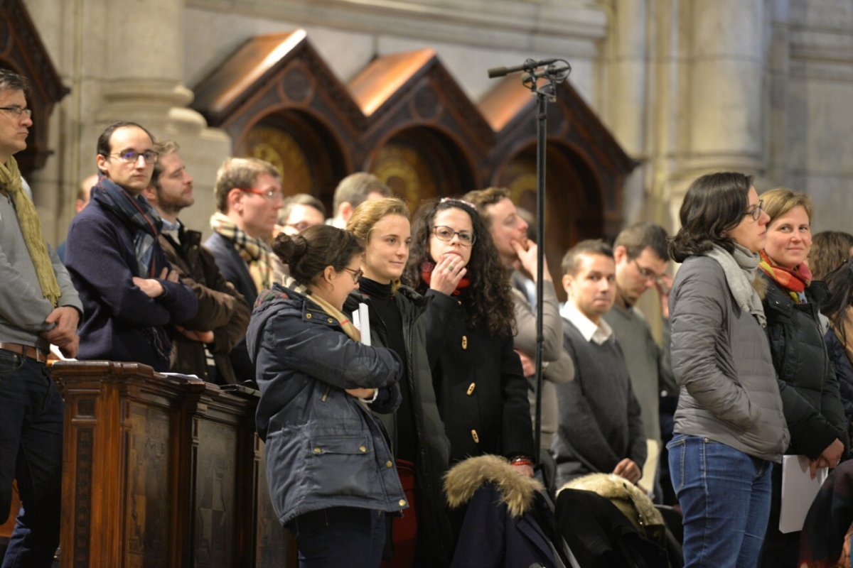 Procession Mariale, messe au Sacré-Coeur de Montmartre. © Marie-Christine Bertin / Diocèse de Paris.