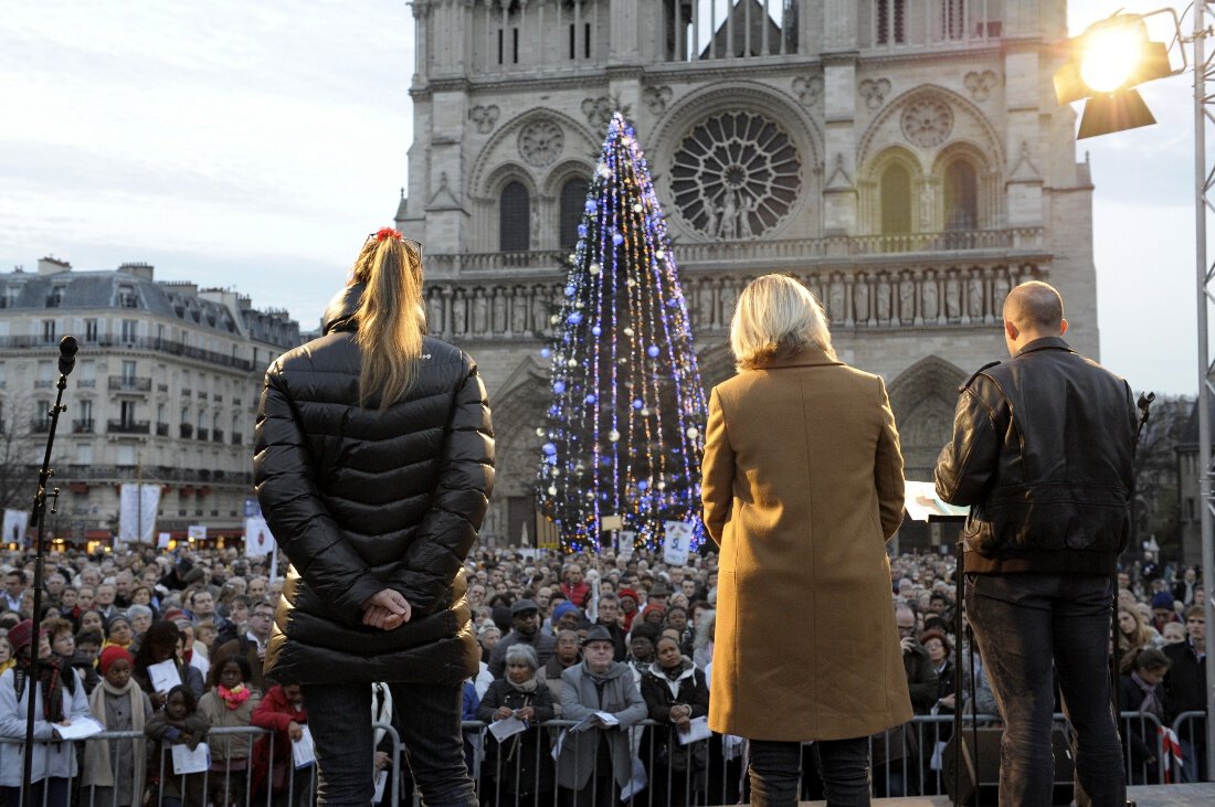 Une animation a été proposée sur le parvis. © Trung Hieu Do / Diocèse de Paris.