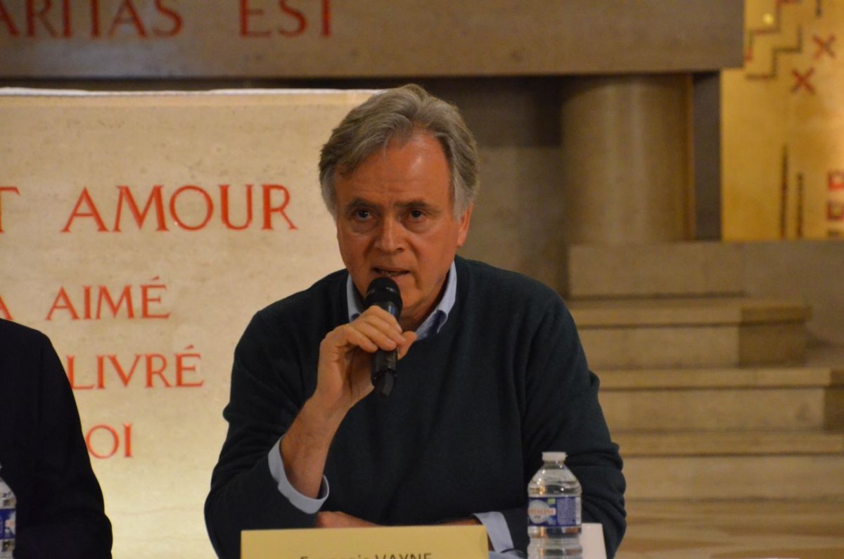 Conférence “Le contexte historique et politique de la Commune de Paris”. © Michel Pourny / Diocèse de Paris.