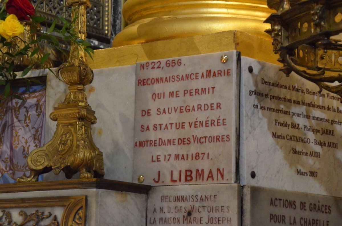 Anniversaire de la sauvegarde de la statue de Notre-Dame des Victoires lors (…). © Michel Pourny.