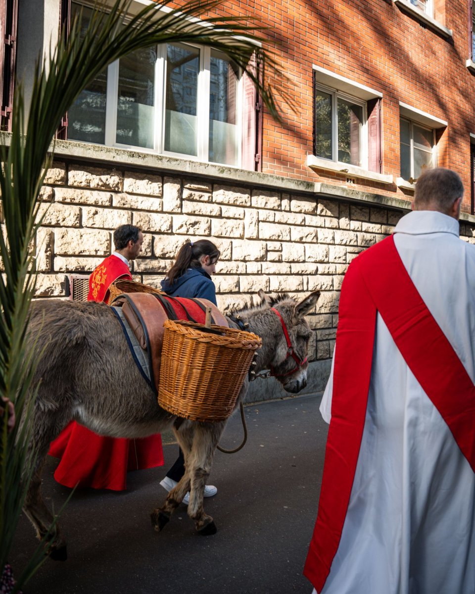 Dimanche des Rameaux à Saint-Germain de Charonne (20e). © Liam Hoarau / Diocèse de Paris.