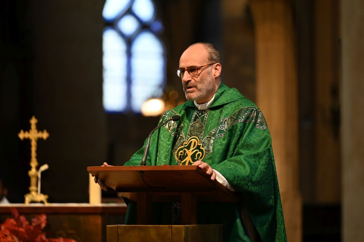 Messe à Saint-Étienne du Mont. © Marie-Christine Bertin / Diocèse de Paris.