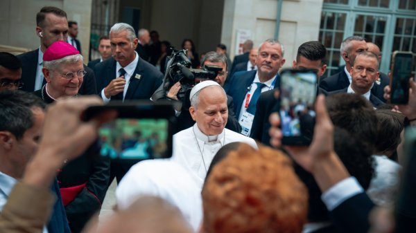 Rencontre du pape Léon XIV avec les membres de l'Assemblée synodale provinciale