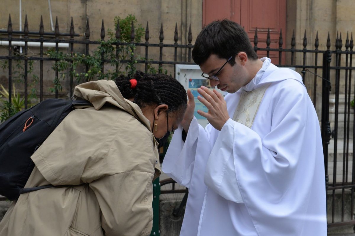 Messe des nouveaux prêtres à Notre-Dame des Victoires 2021. © Marie-Christine Bertin / Diocèse de Paris.